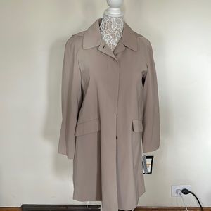 Portrait NWT Beige Mid-length coat with hood